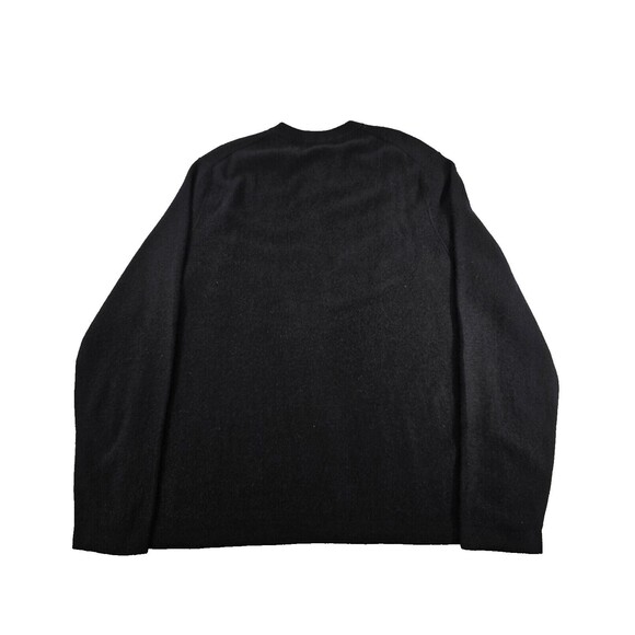 VINCE Men's XL Plush Cashmere Crew Neck Sweater Black Pullover $395 EUC - Picture 2 of 6